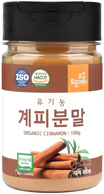 토종마을 유기농 계피분말, 1개, 100g - 쿠팡