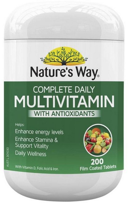 Natures Way Complete Daily Multivitamin 네이쳐스웨이 호주 컴플릿 데일리 멀티 비타민 200정, 1개