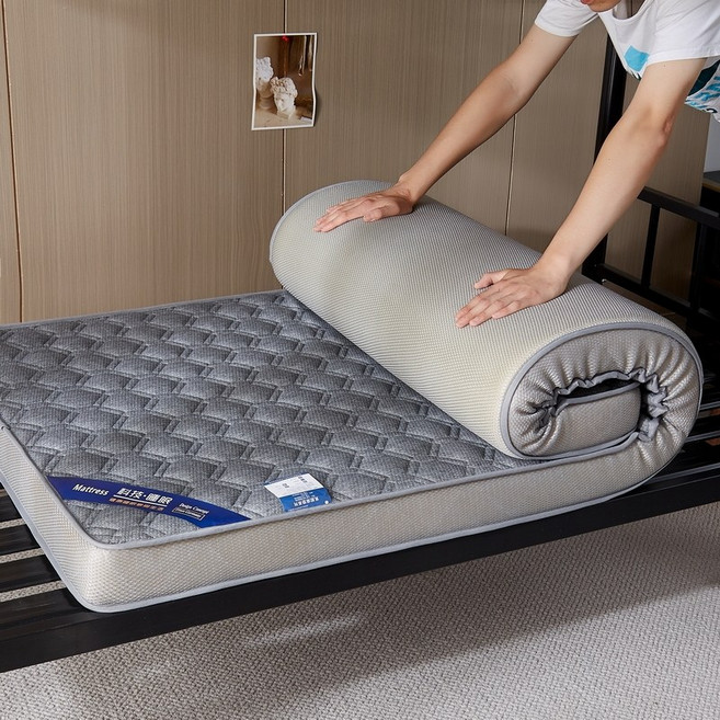폭좁은 매트리스 싱글 1인용 기숙사 라텍스, 그레이 9cm