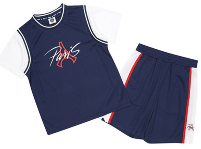 [에스핏] 주니어 아동/ 여름 / PSG 베스킷볼 4부 세트 TR SJZ304MKTR80