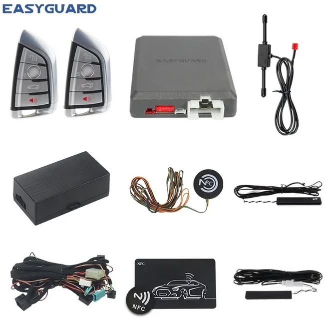 이지가드 CAN 버스 플러그 앤 플레이 원격 스타터 OEM 단추 포함 BMW F32F33F36F48F49F39F15F16G30G01G05G, 05 BM2 remote-NFC, 11 F45 F46 2 series 14-