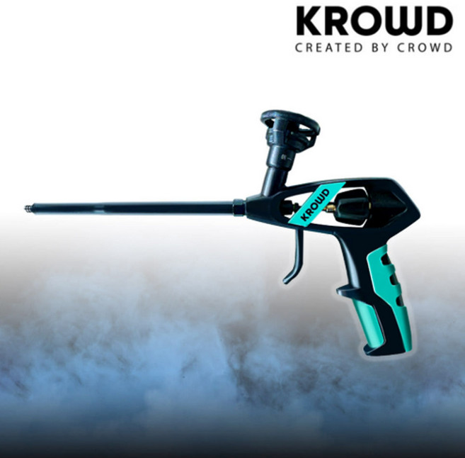 공구왕황부장 크라우드 폼건 KR-A1 자동잠금(고급형) 오토락 플렉시블 자동잠금 우레탄, 1개