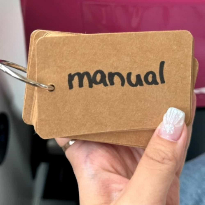 단어장 크라프트지 단어장카드