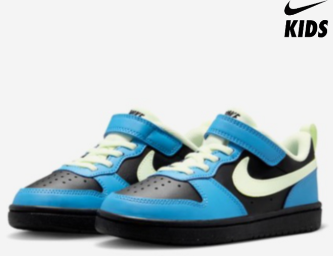 나이키 키즈 주니어 신기 편한 봄 가을 벨크로 조절 운동화 아동화 170~220 블루