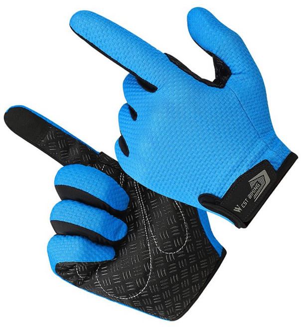 시그니처베이지 자전거 스포츠 라이딩 긴장갑 YPZ223, 1개, 블루