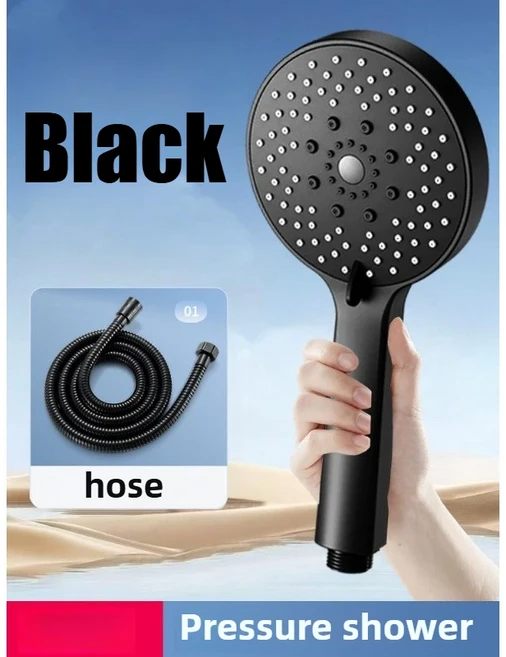 욕실 5가지 모드 휴대용 샤워기 조절 가능한 절수 스프레이어 샤워 헤드 욕실 액세서리, 03 Style F