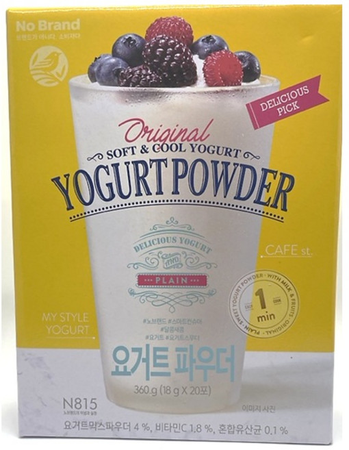 노브랜드 요거트 파우더, 3개, 20개입, 18g