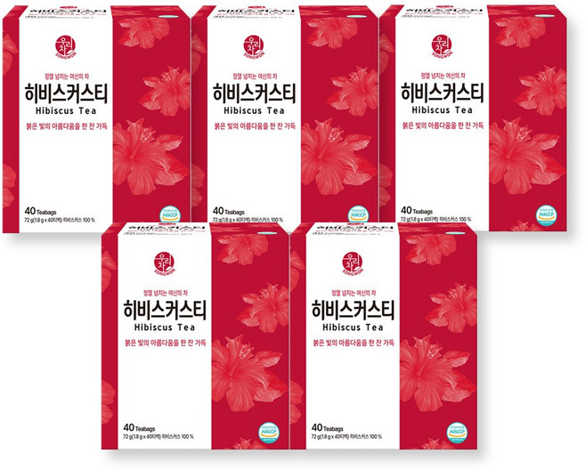 송원 우리차 히비스커스티, 1.8g, 40개입, 5개
