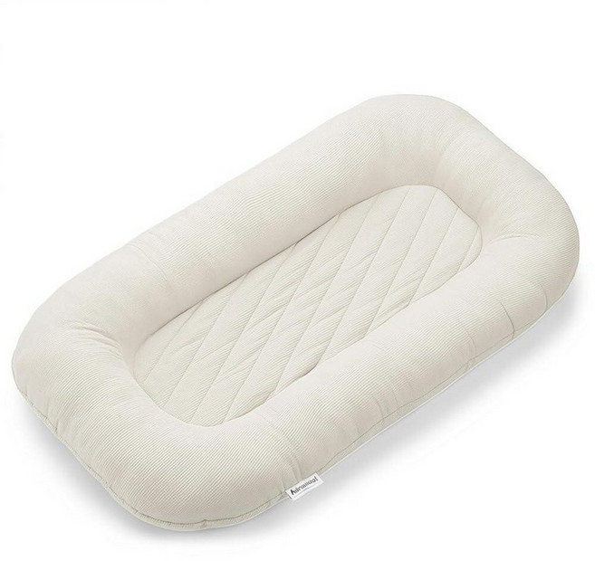 Oversize Baby Lounger for Newborn - 0-12 Months Infant Lounger Breathable Cotton Baby Nest Lounger