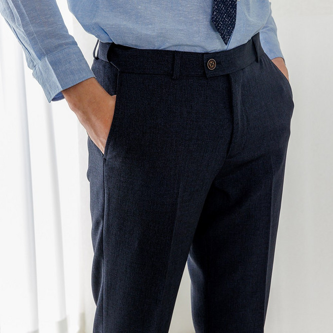 3.9세컨즈 남성용 봄 레이온 헤링본 프리미엄 그레이 네이비 블랙 스판 히든밴딩 정장바지 슬랙스 (30사이즈~38사이즈)