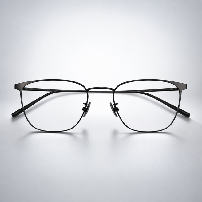 PPFM 클래식 티타늄 안경테 남녀공용 블루라이트 차단 렌즈