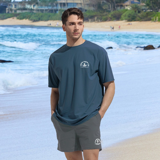 서프닉 남성래쉬가드세트 반팔티셔츠+보드숏 YSBe5001+YSBe0901