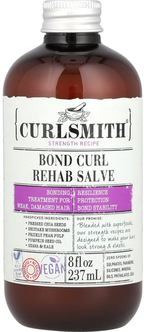Curlsmith 본드 컬 리햅 연고 237ml(8fl oz), Curlsmith본드컬리햅연고237ml8floz, 1개, 237ml - 쿠팡