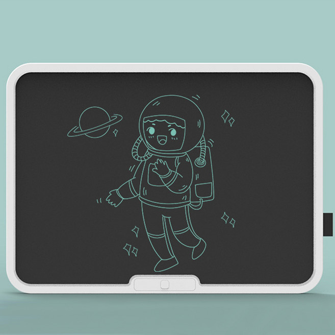 JENMV 자석스마트 스케치보드 LCD 스마트 드로잉패드 어린이 전자 스케치 자석 노트 전자노트 전자보드칠판 전자노트 메모판보드 무료인쇄 전용파우치증정 15인치/19인치, 단색, 1개