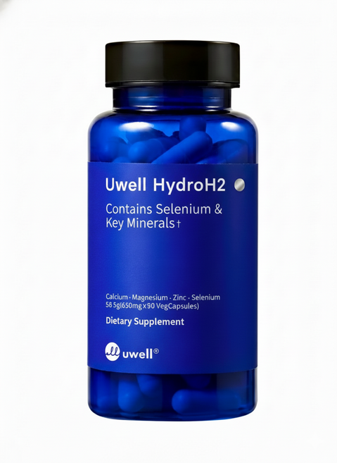 uwell HydroH2/유웰하이드로H2/티파니 영양제/활성산소제거/유웰식용수소영양제/숙취에좋은/미네랄영양제 90캡슐[원산지:미국], 90정, 1개