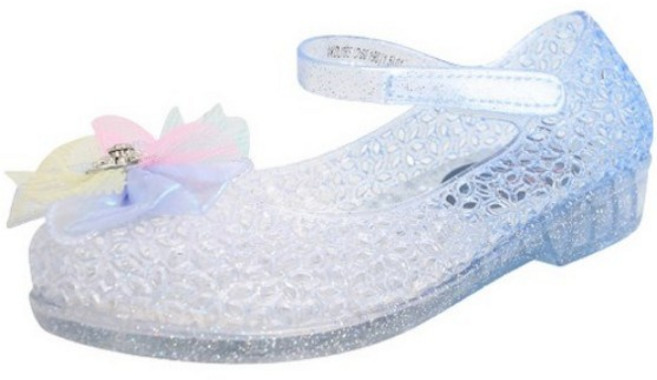 슈펜키즈 여아용 눈꽃엘사 라이팅 말랑 젤리슈즈 VKDJ78S1D