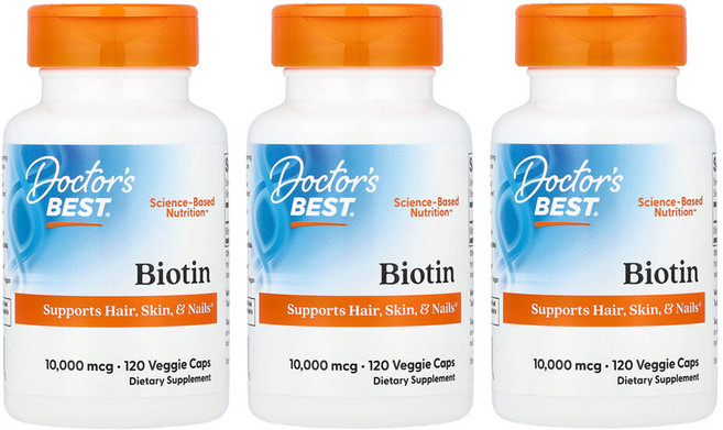 닥터스베스트 비오틴 10000mcg 베지캡슐 120정 3개, DRB00373-3