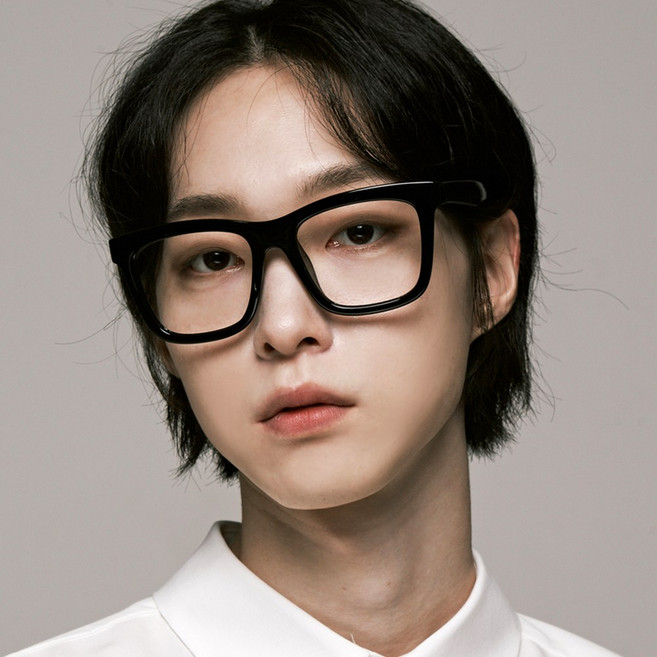 하루홀릭 빅 오버사이즈 국내생산 하드멀티코팅 블루라이트 차단 사각 뿔테안경