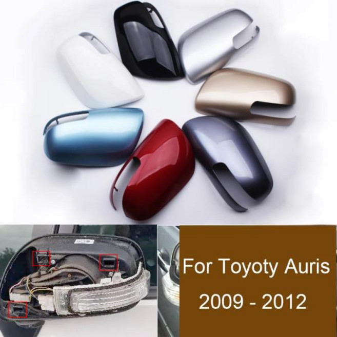 호환 2009-2012 토요타 아우리스 유럽형 차량 사이드 미러 커버, 01 black  left