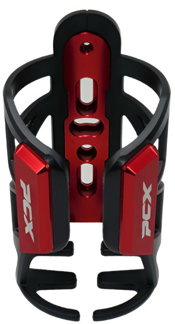 프로라이더스 오토바이 PCX 로고각인 범용타입 다용도 컵홀더 물병거치대 강화플라스틱, 레드, 1개