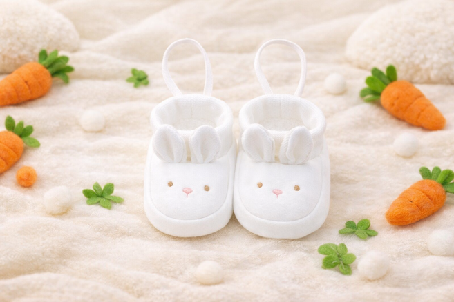 달콩베이비 신생아 래빗 덧신 .래빗신생아덧신 보행기신발 만삭촬영 아기선물 아기신발100일선물 태교선물 띠덧신