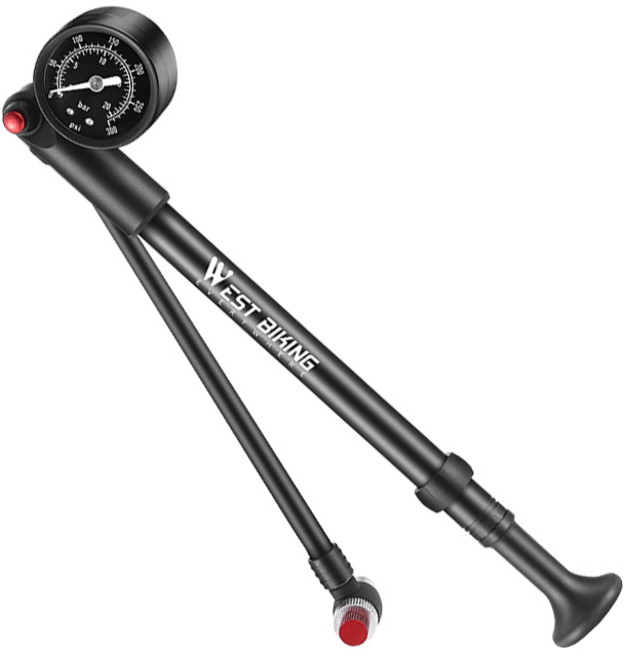 시그니처베이지 자전거 쇼바 샥 프론트 포크 펌프 공기주입기 YPZ170, 1개, 300PSI