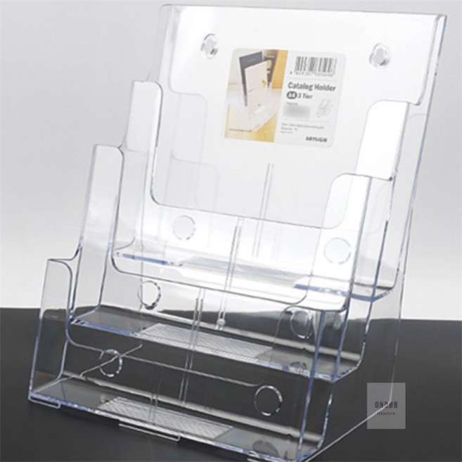 아이서 A4 투명 팜플렛꽂이 3단 소식지꽂이