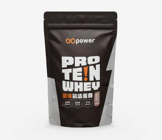 GOPower 果果能量濃縮乳清蛋白飲 麥芽可可 口味 獨立包裝 方便攜帶 運動健身 蛋白質補充, 500g, 1包