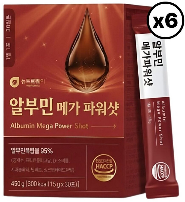 알리브 마시는 고함량 알부민 알브민 진액스틱 파워샷 6개월분, 6세트