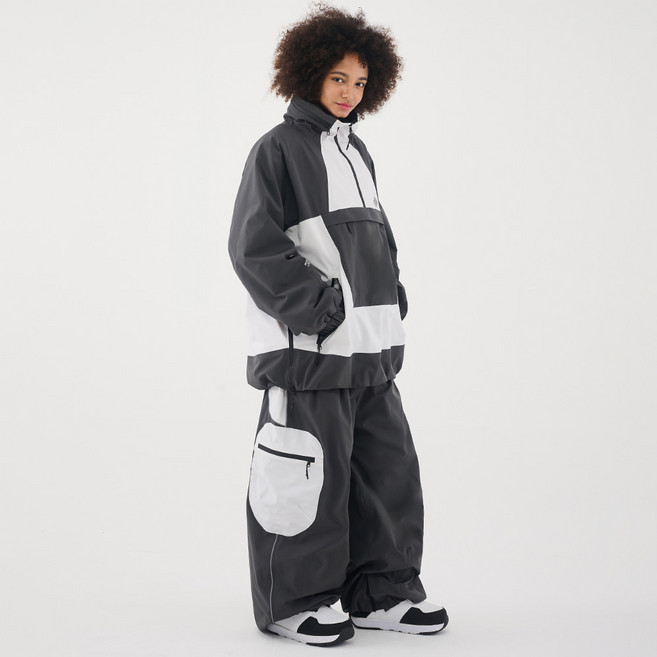 2526 돌아우터웨어 듀 자켓&팬츠 세트 CHACOAL 스노우보드복