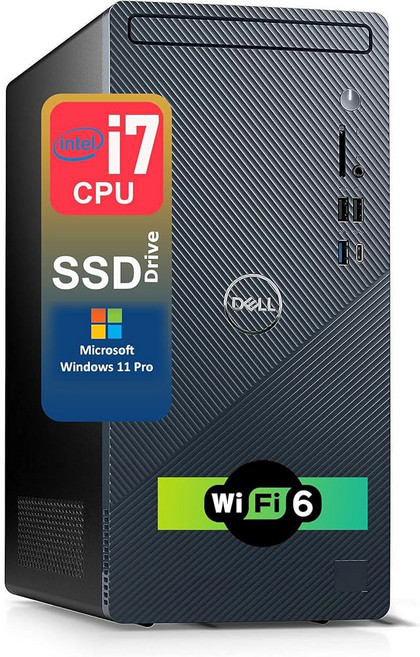 Dell 델 Inspiron 비즈니스 데스크탑 | 인텔 코어 i7-12700 프로세서 12코어 49 GHz 64GB RAM 및 1TB PCIe SSD와 HDD HDMI USB-, 64GB RAM | 3TB Storage