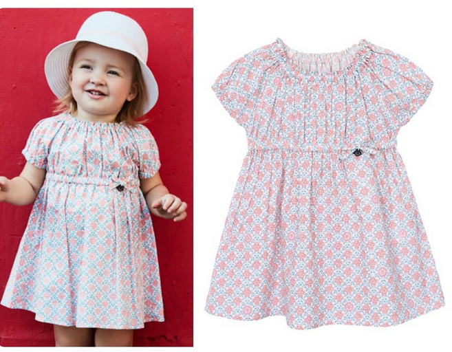 여름)여름향기꽃프린트원피스(핑) 100/110호