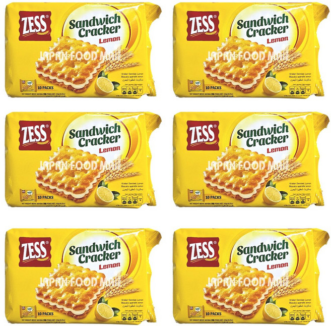 제스 샌드위치크래커 레몬맛, 6개, 180g