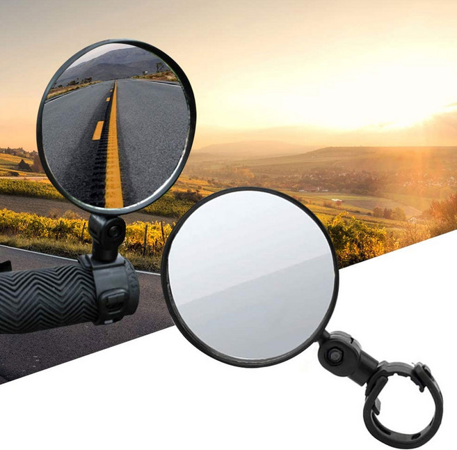 자전거 거울 X-33, 블랙, 1개