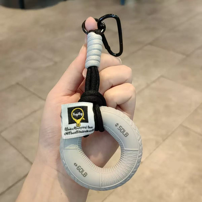 STAR UP 귀여운 헬스용 키링 악력기 열쇠고리 가방 악세사리, 1개, 그레이