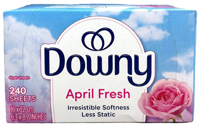 다우니 건조기 드라이 시트 에이프릴 프레쉬 본품, 240개입, 2개