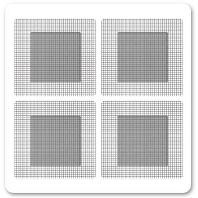방충망 보수테이프 사각(소형) 50mm*50mm (4개입), 1개