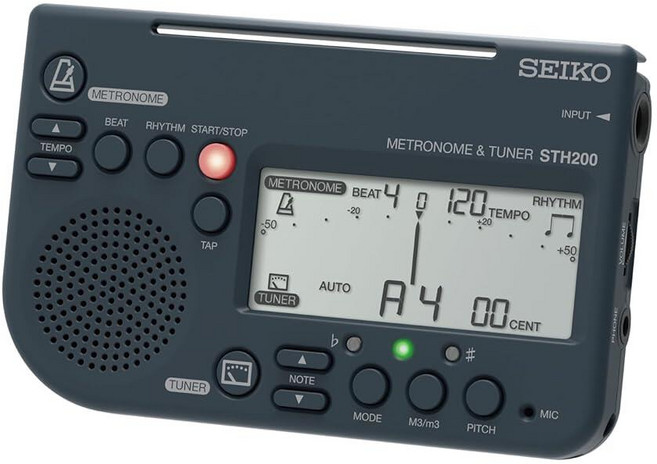 Seiko Chromatic Tuner and Metronome with Tones (STH-200B), Seiko Chromatic Tuner and Metr