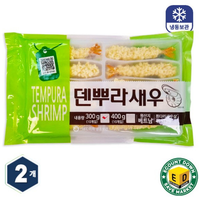 재호 덴뿌라새우튀김 300g [30gx10미] 2개