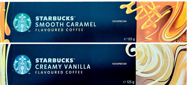 버츄오 스타벅스 캡슐커피 머그사이즈 바닐라 캐러멜 2종세트