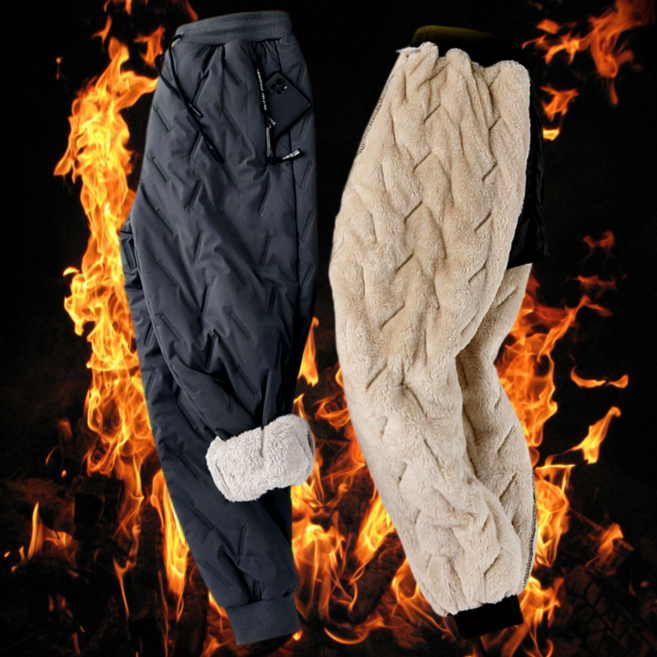 슈퍼핫 방한 바지 겨울 양털 기모 작업 패딩 오토바이