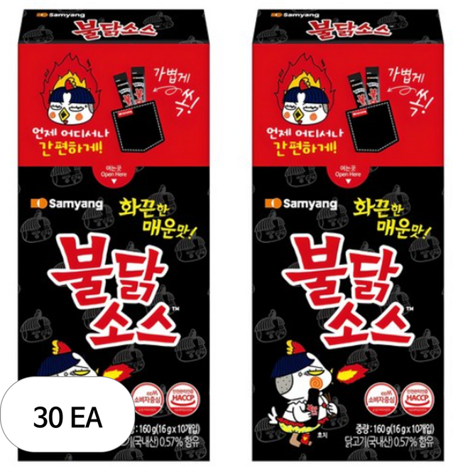 불닭 소스 스틱, 160g, 30개