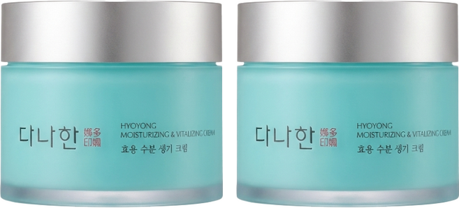 다나한 효용 수분생기크림, 2개, 150ml