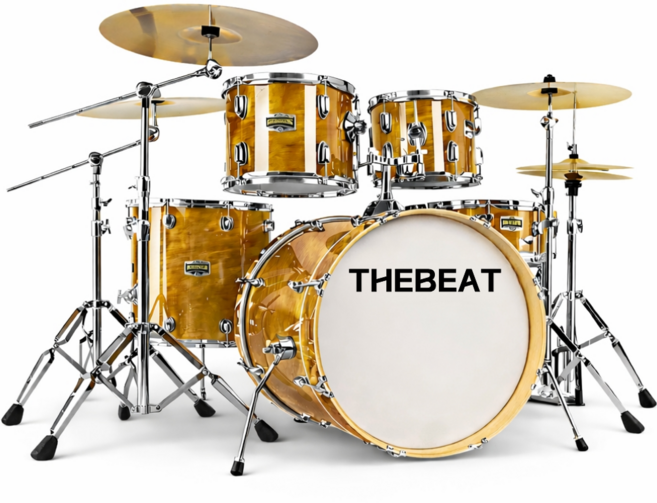 드럼세트 5드럼 4심벌 풀세트 입문용 취미 연습용 어쿠스틱 드럼, 1개, 21.프리미엄HCS 5드럼 4심벌-원목무늬