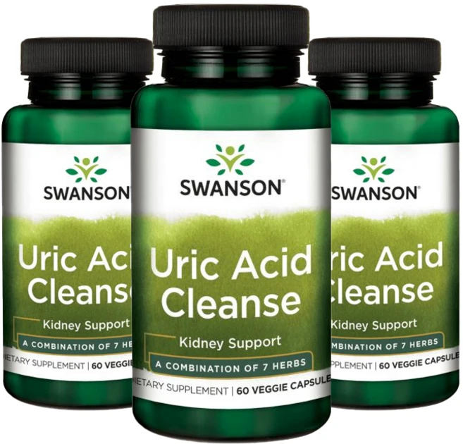 스완슨 유릭 애시드 클렌즈 베지 캡슐, 60정, 3개 - 쿠팡