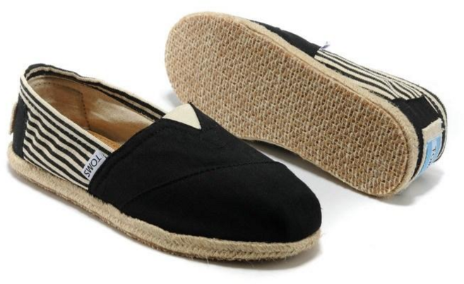 Haengbuk 탐스 클래식 캔버스 그트라이프 슬립온 남여공용