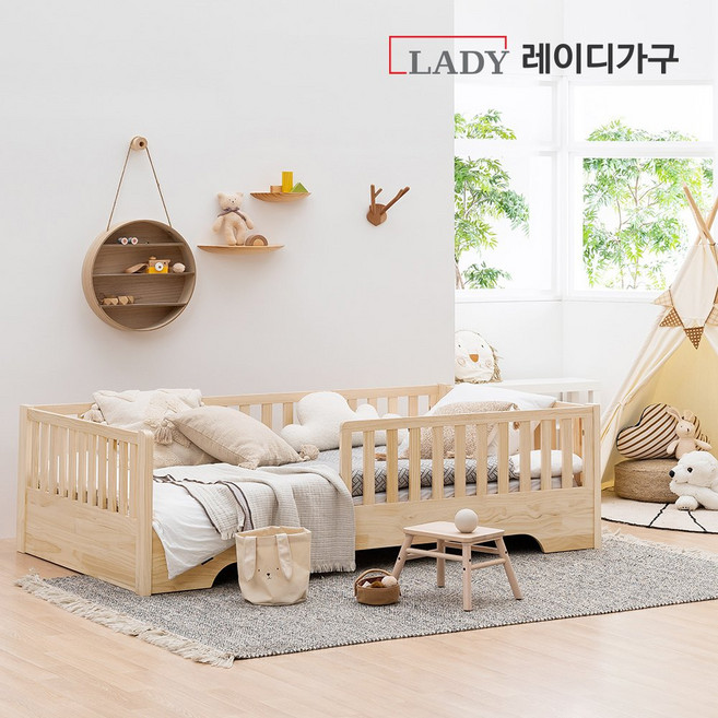 레이디가구 스칸딕 코코 원목 데이베드 DB_미니포켓17_SS, 우리밀카스테라[내추럴]