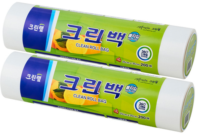 크린랩 롤백 25x35cm (200매) x 2개, 중(M), 200개