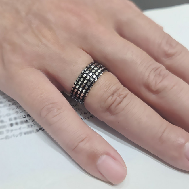 [골드러쉬] R214 스틸반지 반지 커플링 남녀공용 엔틱남자패션링