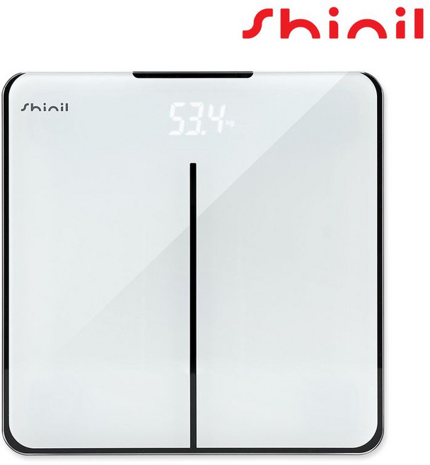 신일 전자식 강화유리 정밀 센서 슬림 체중계 6mm, 1개, white, SHM-2505